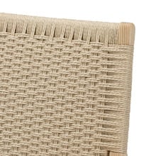 Hans Wegner Replica Oak Wood & Rattan Lounge Chair